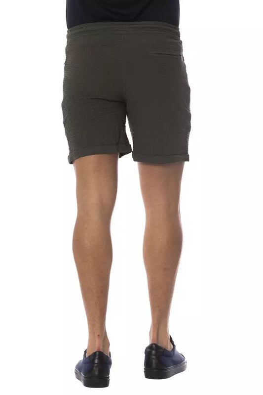 Pair of black shorts on a mannequin