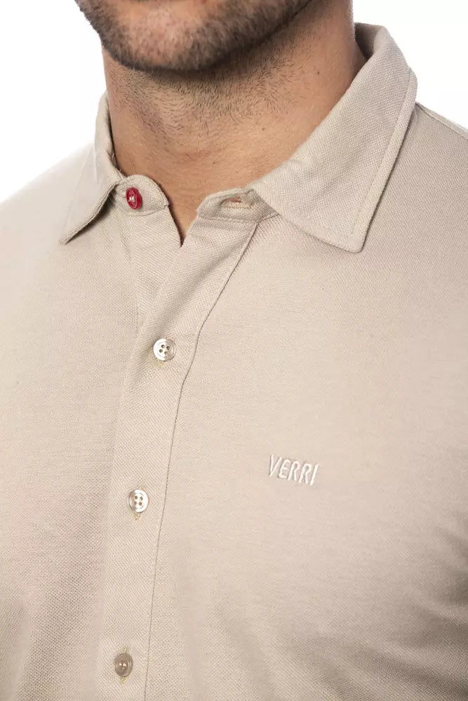 Men's polo shirt with logo on left chest