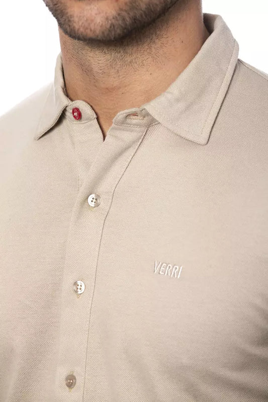 Men's polo shirt with logo on left chest