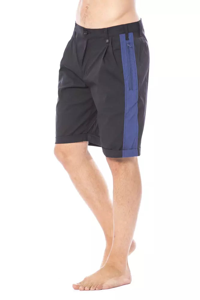 Men's swim trunks in black and blue