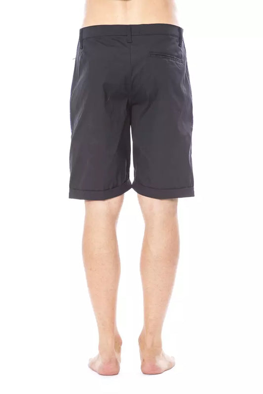 Pair of black shorts on a mannequin