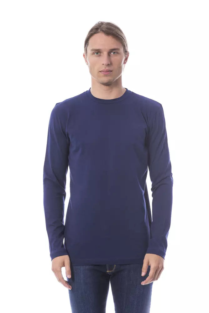 Long sleeve blue shirt on mannequin
