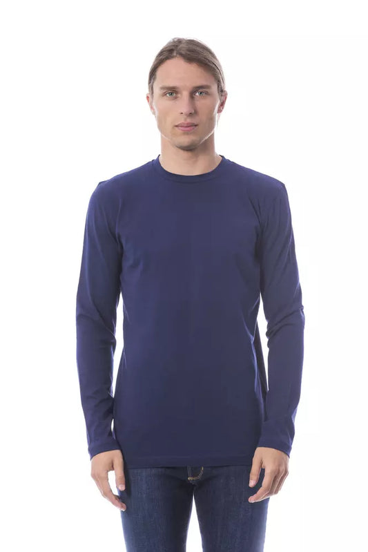 Long sleeve blue shirt on mannequin