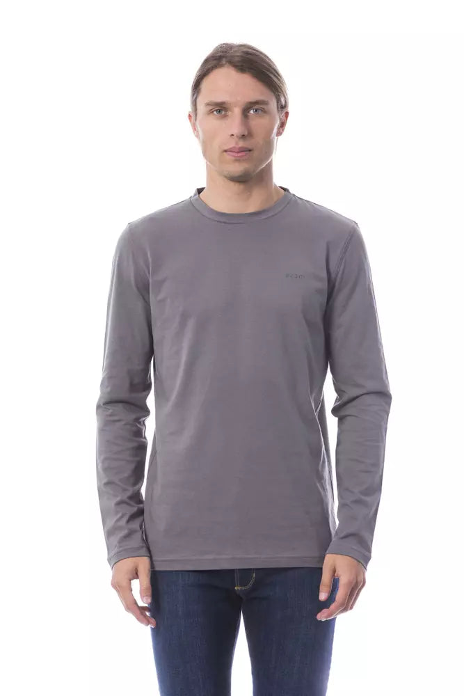 Long sleeve gray shirt on mannequin