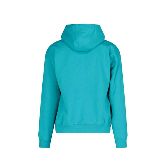 Blue hoodie on a mannequin