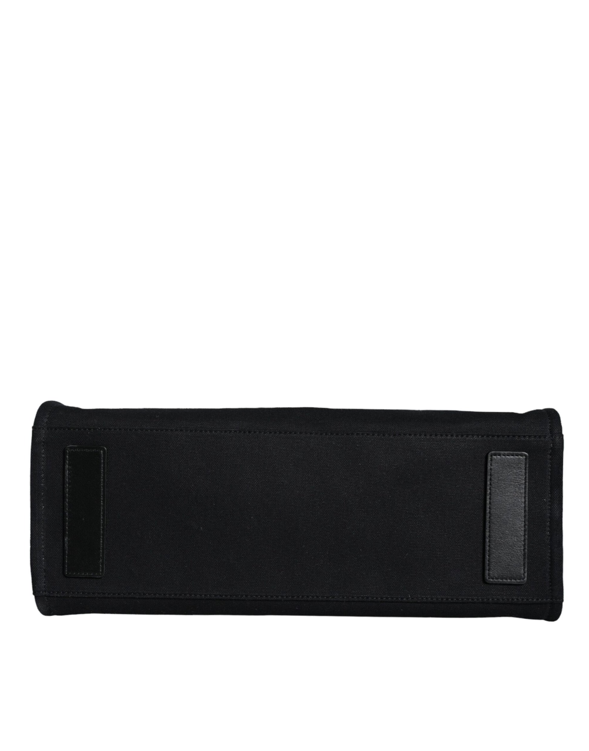 Black fabric strap with a buckle