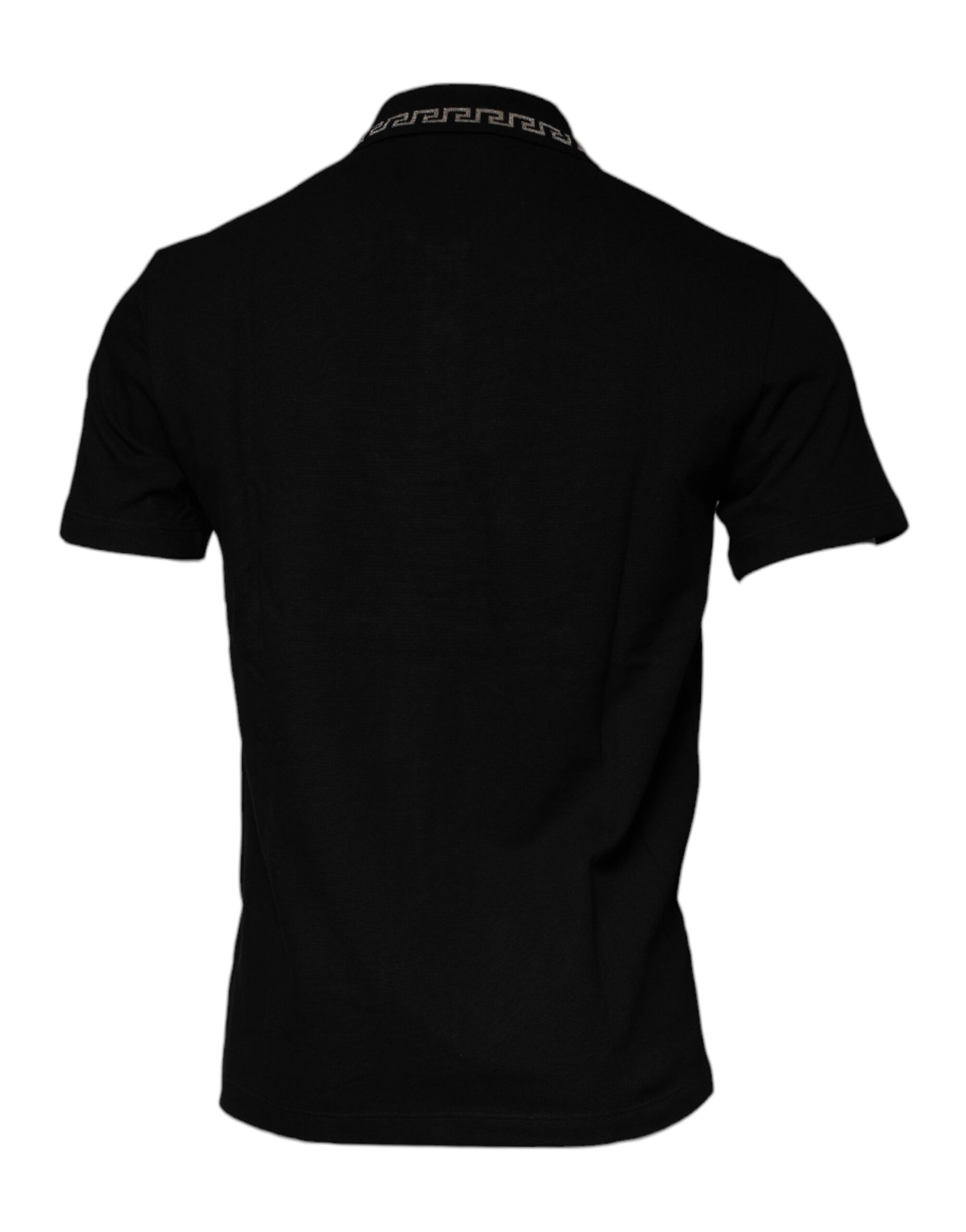 Black short sleeve shirt on a mannequin