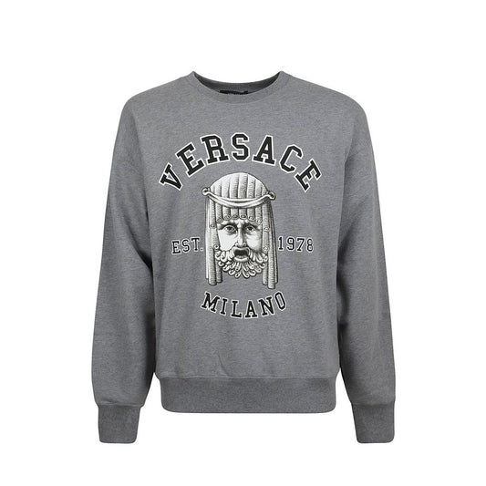 Grey sweatshirt with Gucci logo and Milan designation