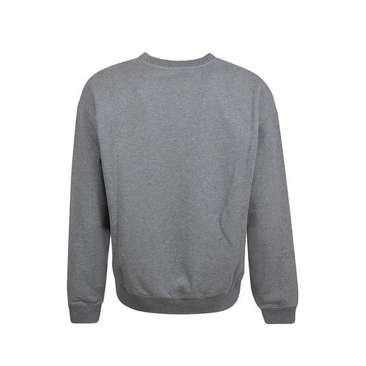Grey sweatshirt on hanger