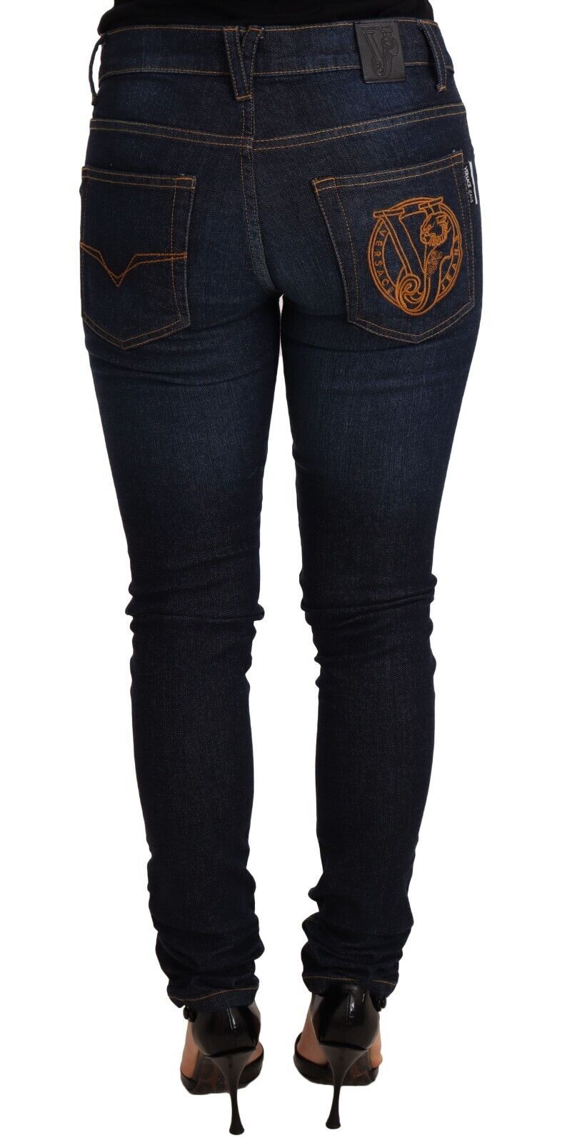 Pair of blue jeans on a mannequin