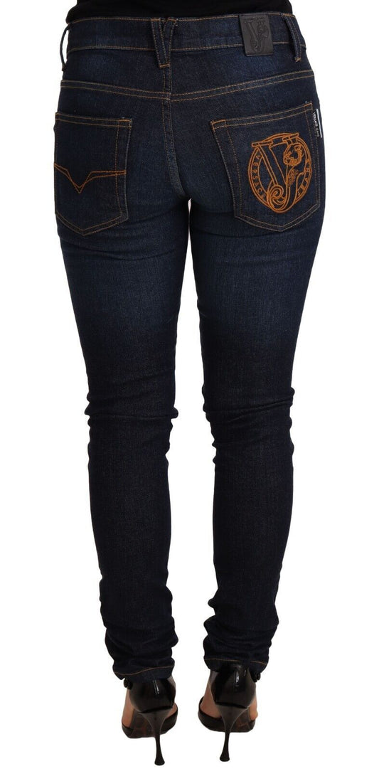 Pair of blue jeans on a mannequin