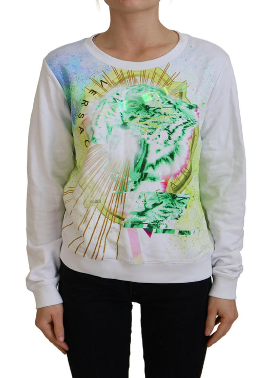 Long sleeve sweatshirt with colorful design on front