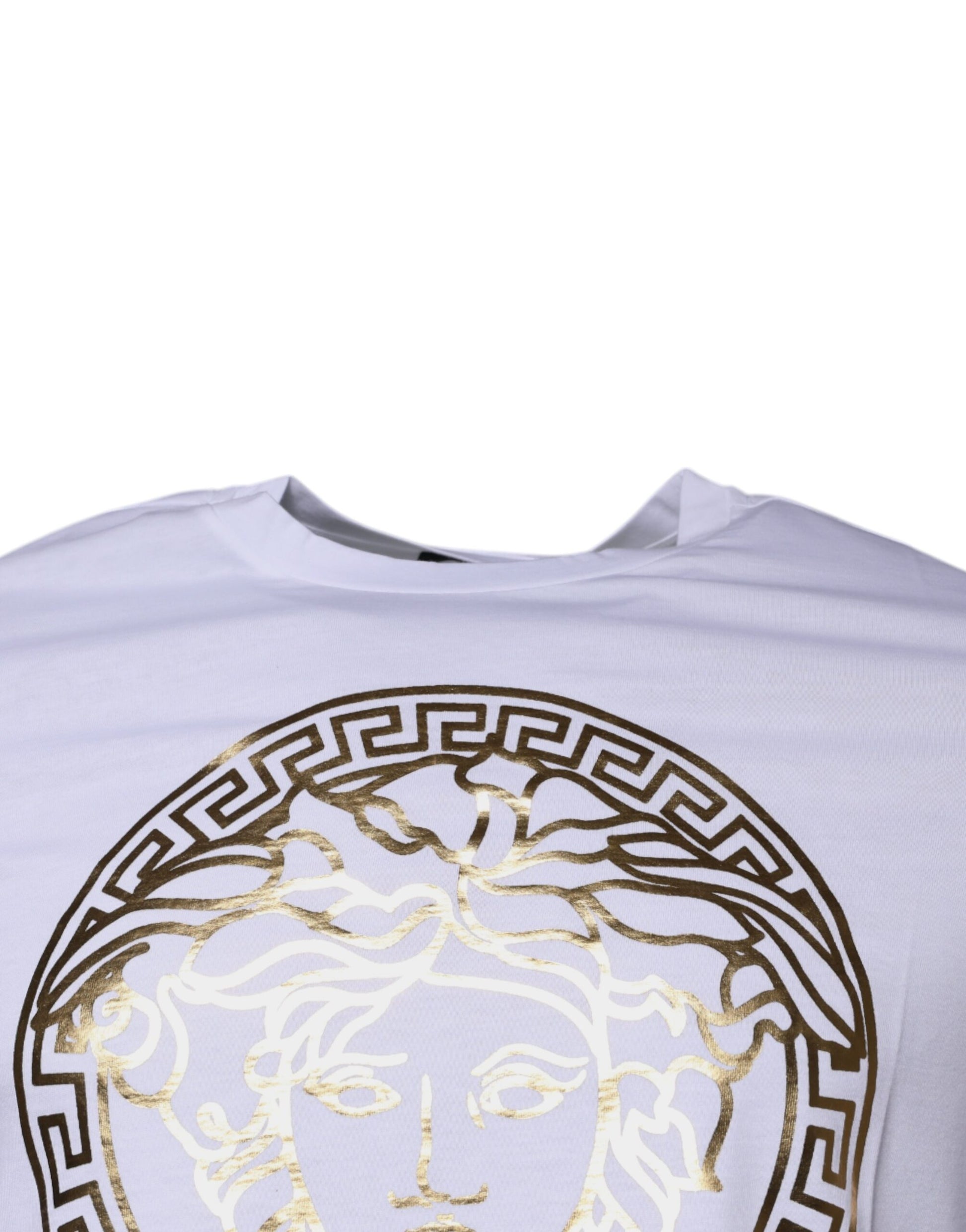 White t-shirt with gold design