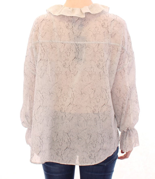Long sleeve lace blouse