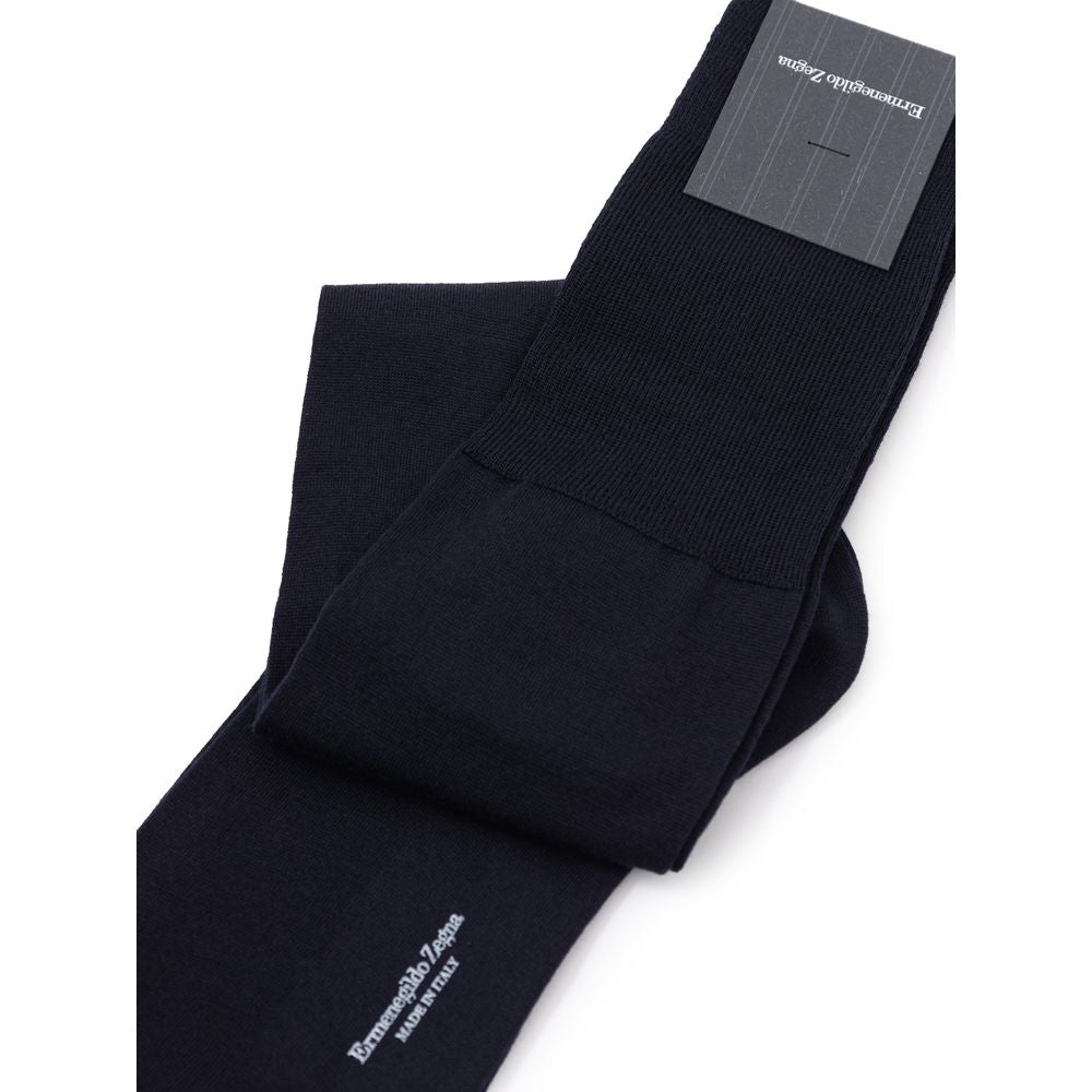 Pair of black socks on a white background