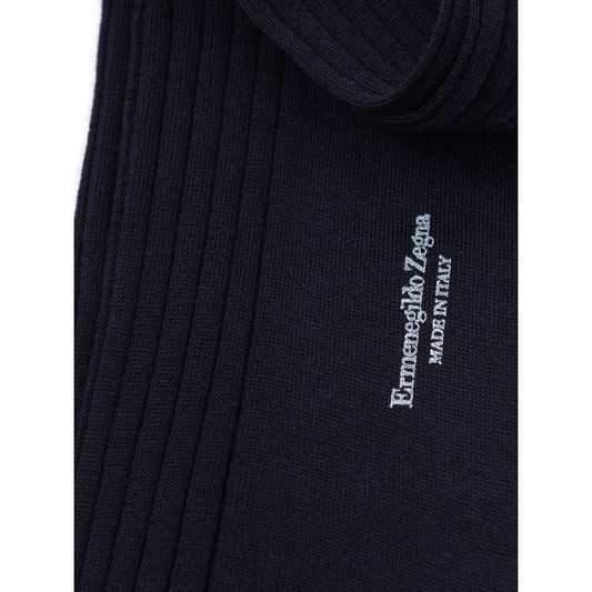 Black sock with white logo